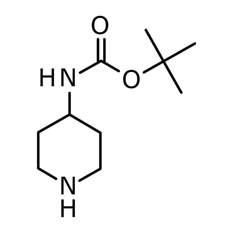 Structure of 73874-95-0 | 4-(Boc-amino)piperidine