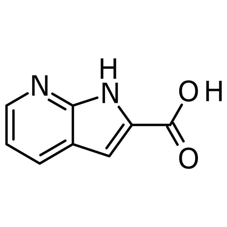 Structure of 136818-50-3 | 1H-Pyrrolo[2,3-b]pyridine-2-carboxylic acid