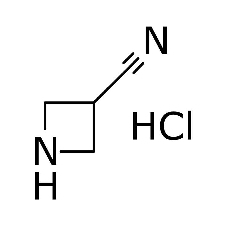 Structure of 345954-83-8 | 3-Azetidinecarbonitrile hydrochloride