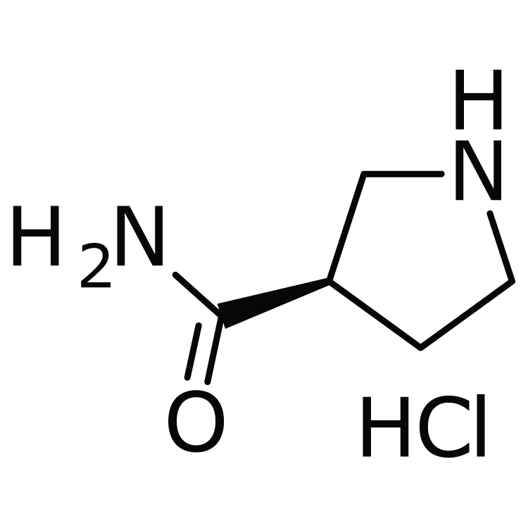 Structure of 1273577-42-6 | (R)-Pyrrolidine-3-carboxamide Hydrochloride