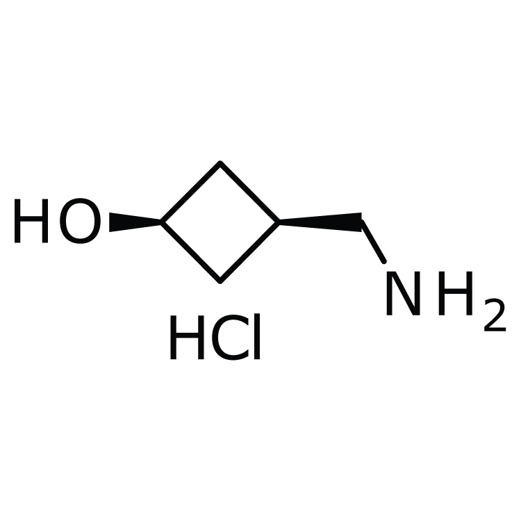 Structure of 1400744-20-8 | cis 3-(Aminomethyl)cyclobutanol hydrochloride