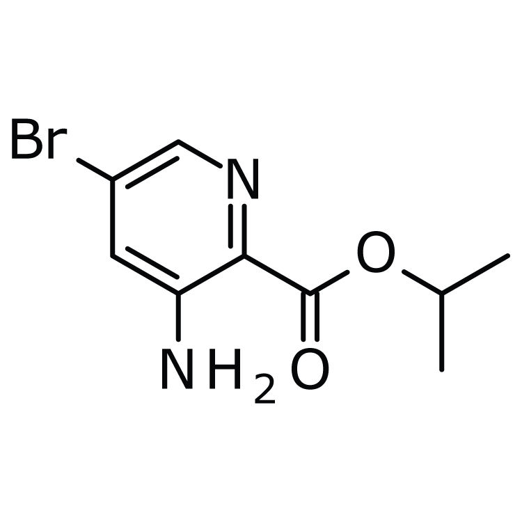 Structure of 1313738-67-8 | 3-Amino-5-bromopyridine-2-carboxylic acid isopropyl ester