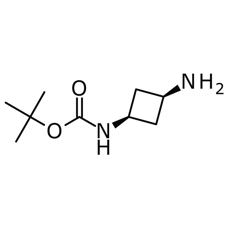 Structure of 1212395-34-0 | cis tert-Butyl N-(3-aminocyclobutyl)carbamate