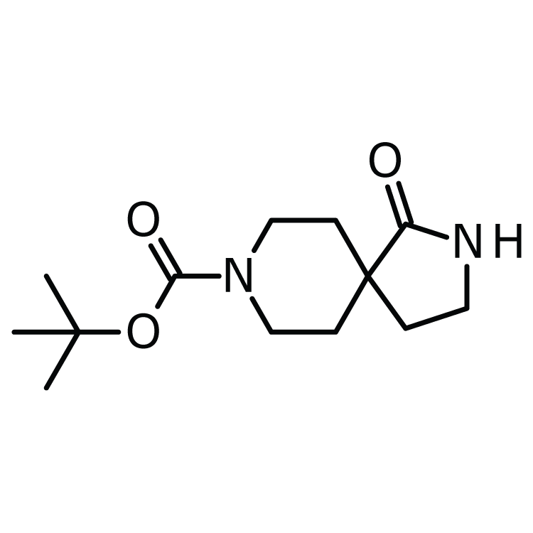 Structure of 268550-48-7 | tert-Butyl 1-oxo-2,8-diazaspiro[4.5]decane-8-carboxylate