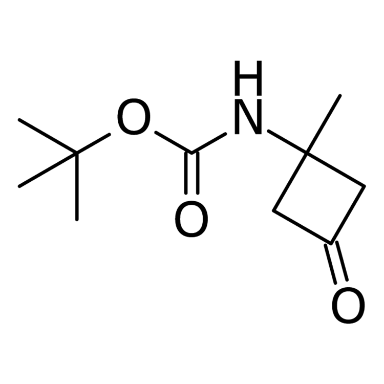 Structure of 1523617-99-3 | (1-Methyl-3-oxo-cyclobutyl)carbamic acid tert-butyl ester