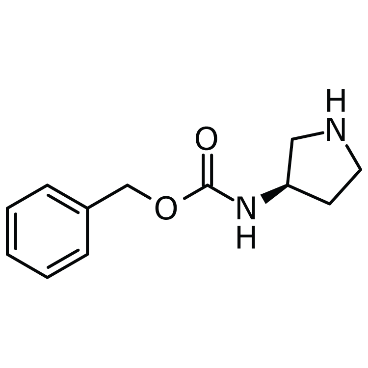 Structure of 879275-77-1 | (R)-3-(Cbz-amino)pyrrolidine