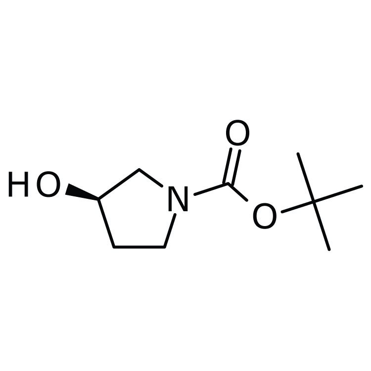Structure of 109431-87-0 | (R)-1-Boc-3-hydroxypyrrolidine