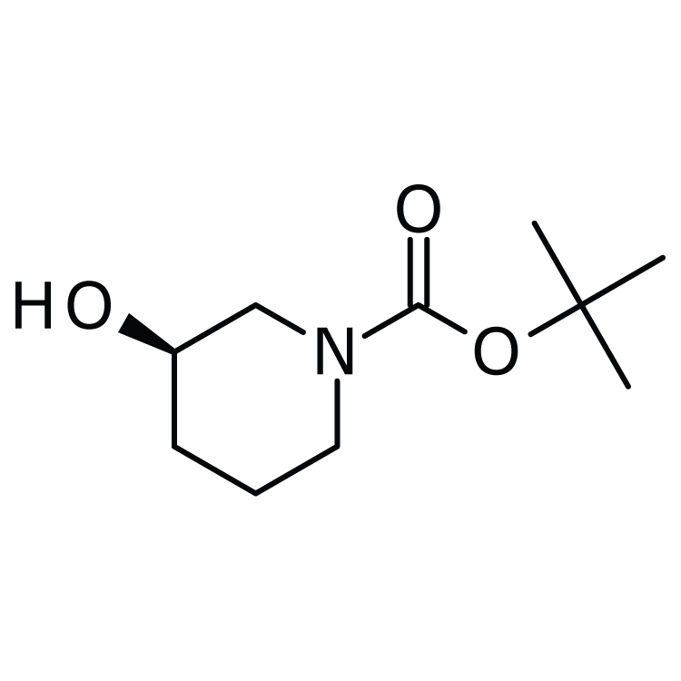 Structure of 143900-43-0 | (R)-1-Boc-3-hydroxypiperidine