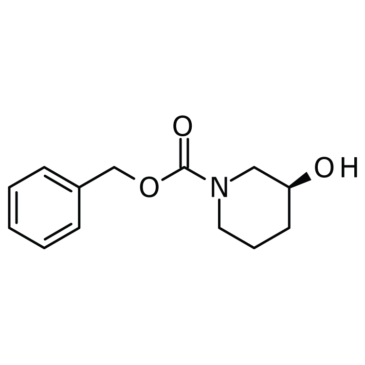 Structure of 94944-69-1 | (S)-1-Cbz-3-hydroxy-piperidine