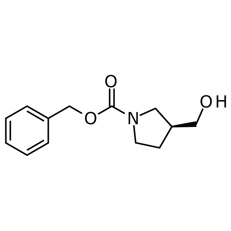 Structure of 124391-76-0 | (S)-1-Cbz-3-(hydroxymethyl)pyrrolidine