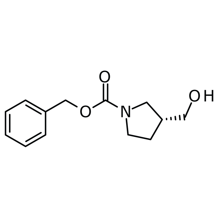 Structure of 192214-05-4 | (R)-1-Cbz-3-(hydroxymethyl)pyrrolidine