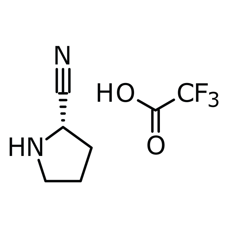 Structure of 473797-71-6 | (S)-2-Cyanopyrrolidine TFA