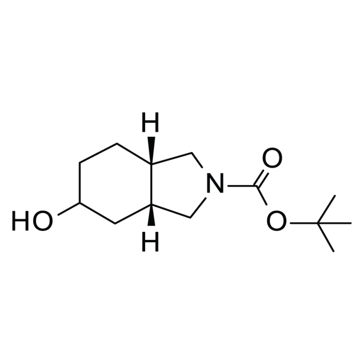 Structure of 318502-89-5 | (3aR,7aS)-rel-2-Boc-5-hydroxy-octahydro-2H-Isoindole
