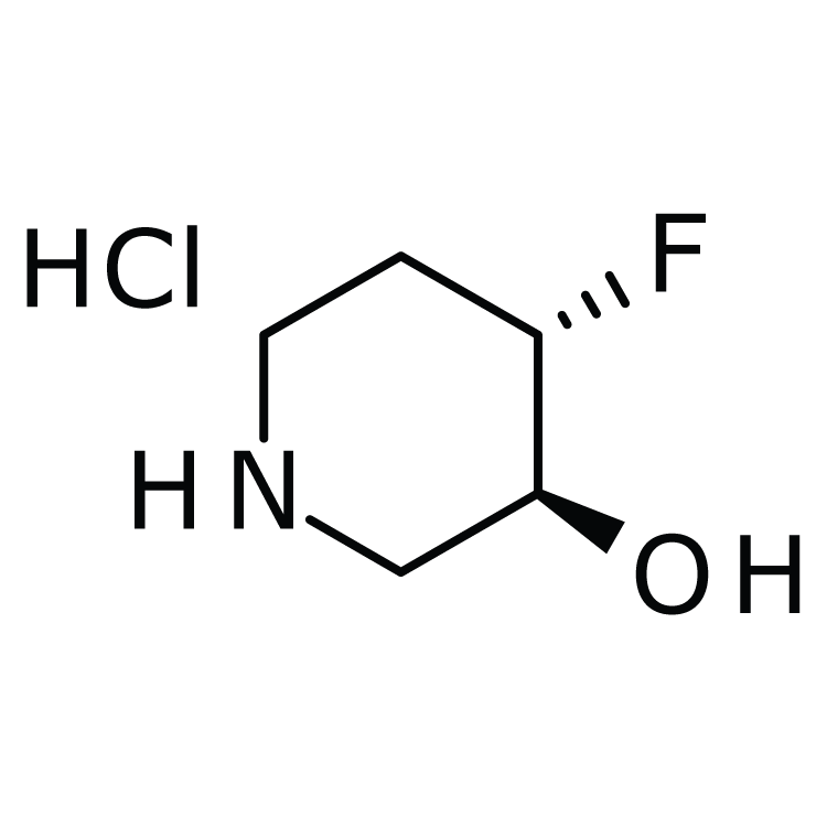 Structure of 955028-83-8 | (3R,4R)-rel-4-Fluoro-3-piperidinol hydrochloride