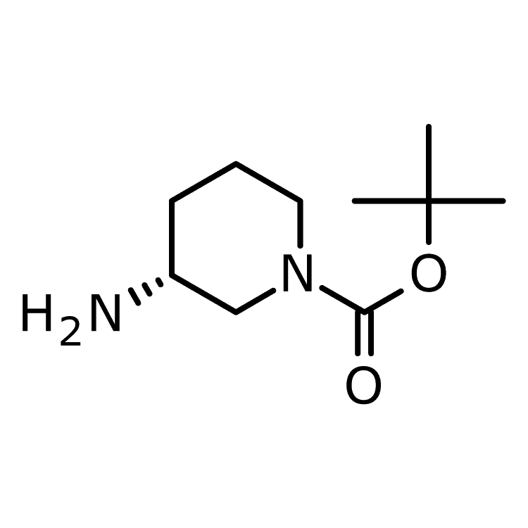 Structure of 188111-79-7 | (R)-tert-Butyl 3-aminopiperidine-1-carboxylate