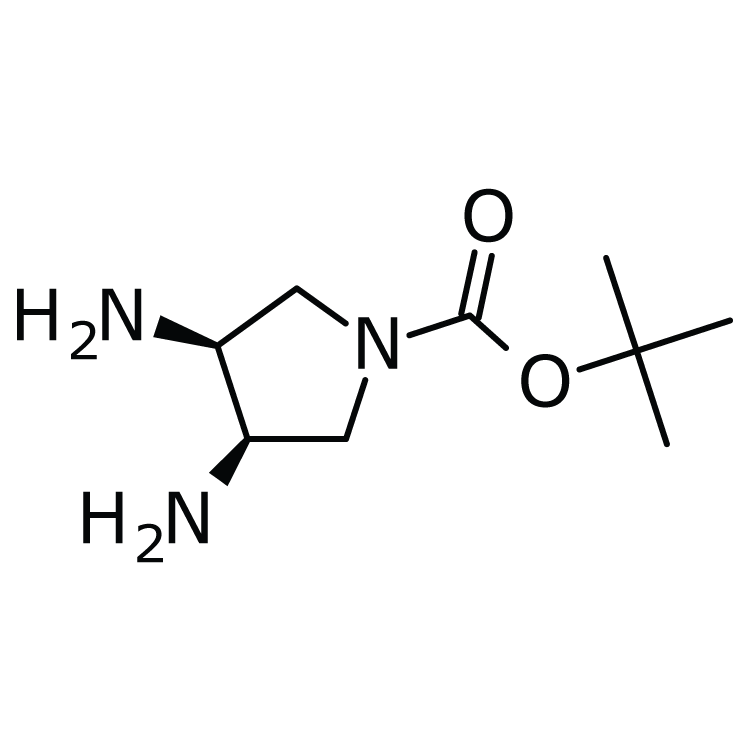 Structure of 945217-60-7 | (3R,4S)-rel-1-Boc--3,4-diaminopyrrolidine
