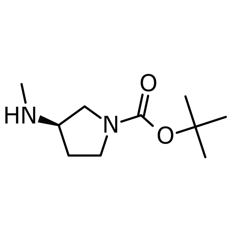 Structure of 199336-83-9 | (R)-1-Boc-3-(methylamino)pyrrolidine