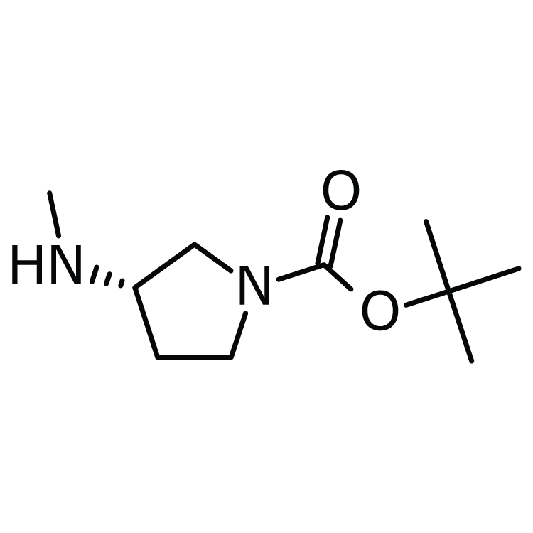 Structure of 147081-59-2 | (S)-1-Boc-3-(methylamino)pyrrolidine