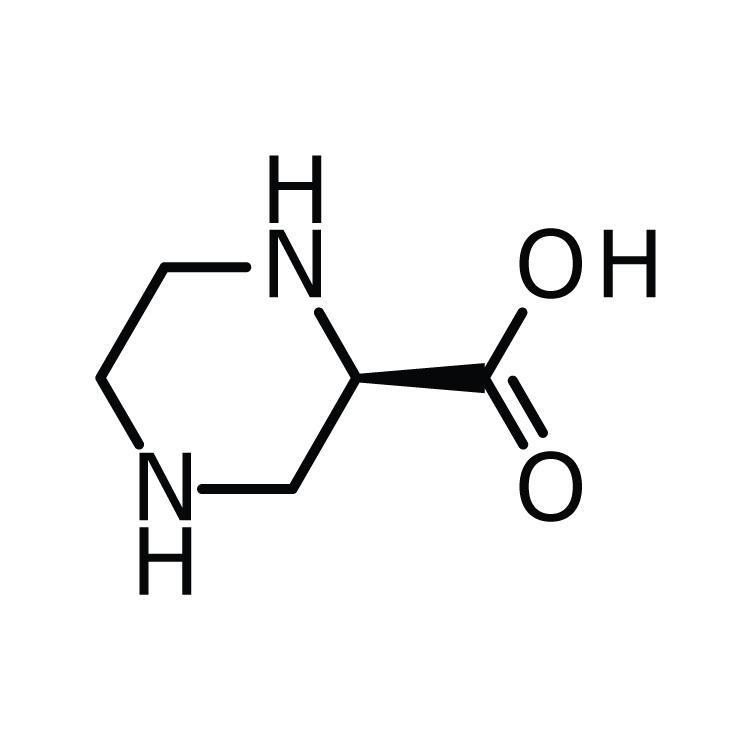 Structure of 31321-68-3 | (R)-Piperazine-2-carboxylic acid