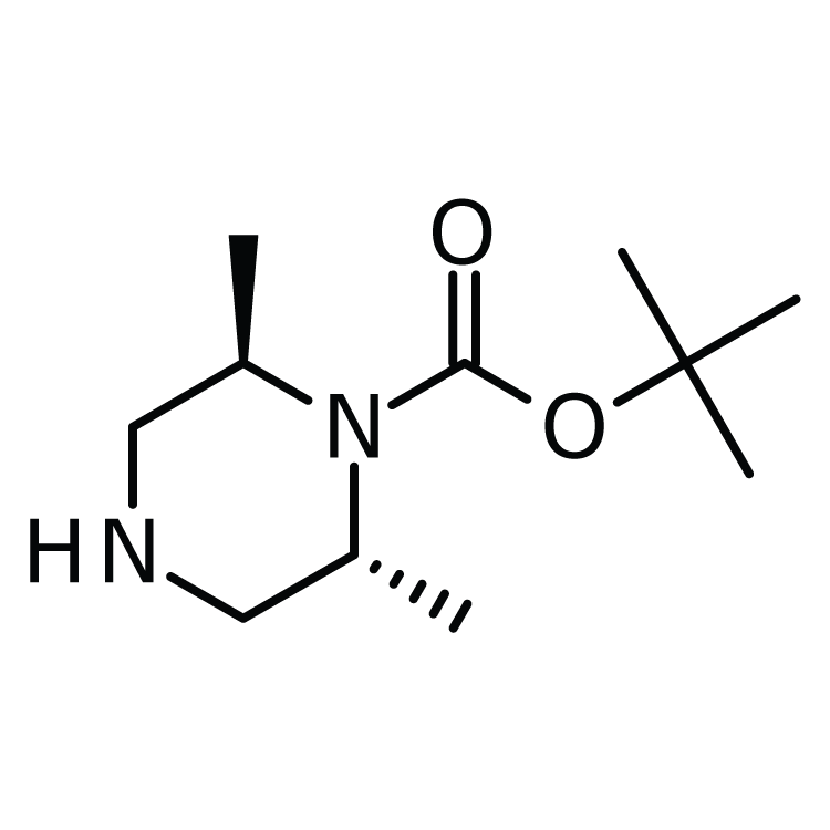Structure of 574007-62-8 | (2R,6R)-tert-Butyl 2,6-dimethylpiperazine-1-carboxylate