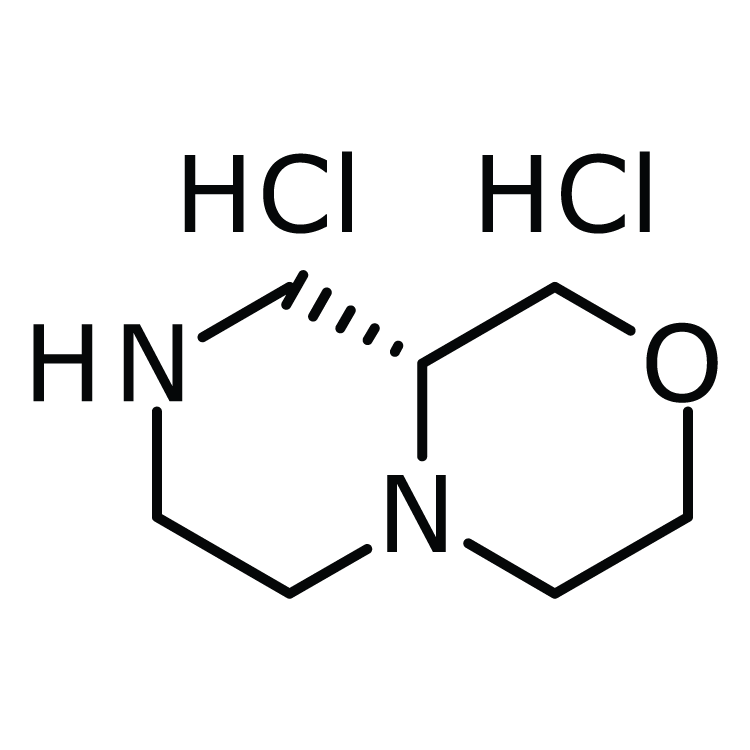 Structure of 1126432-04-9 | (9aR)-Octahydropyrazino[2,1-c][1,4]oxazine dihydrochloride