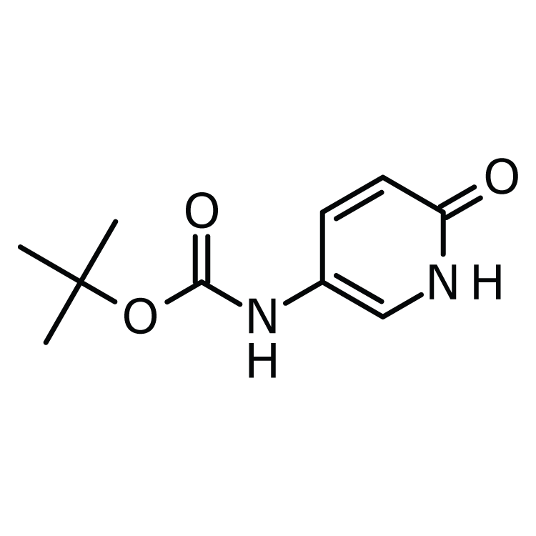 Structure of 1394935-52-4 | (6-Oxo-1,6-dihydro-pyridin-3-yl)-carbamic acid tert-butyl ester