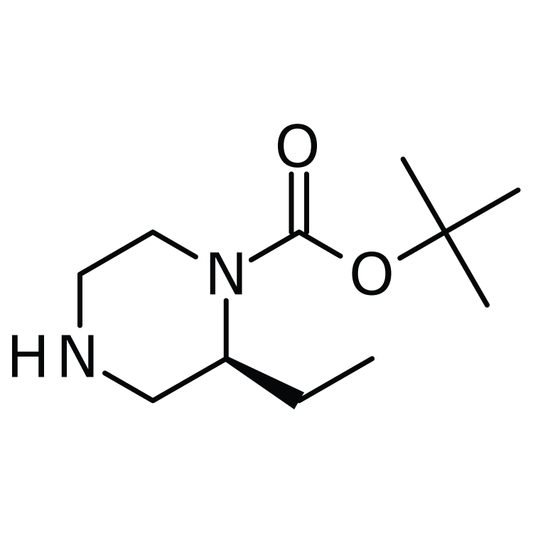 Structure of 325145-35-5 | (S)-1-BOC-2-Ethylpiperazine