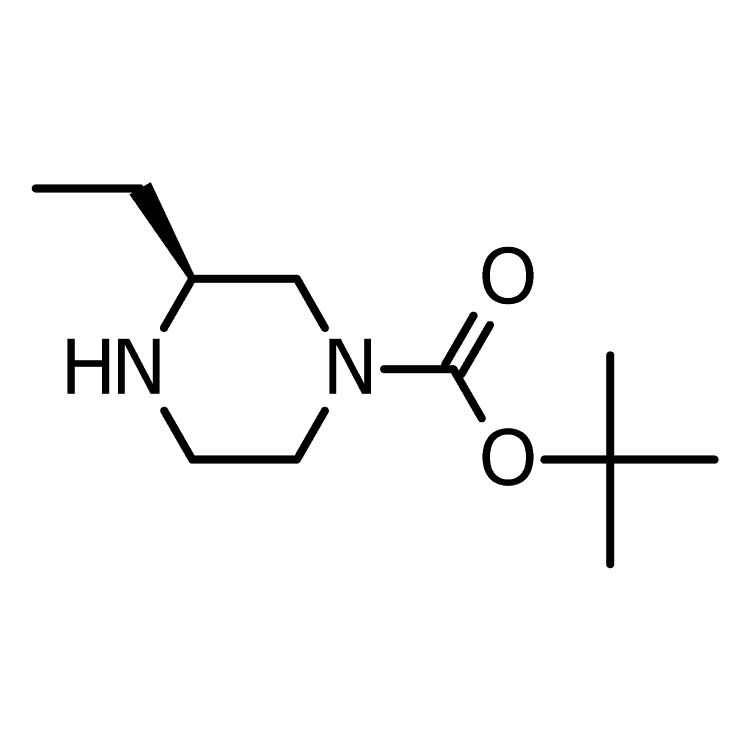 Structure of 928025-56-3 | (S)-1-N-Boc-3-ethylpiperazine