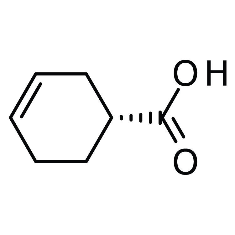 Structure of 5709-98-8 | (R)-(+)-3-Cyclohexenecarboxylic acid