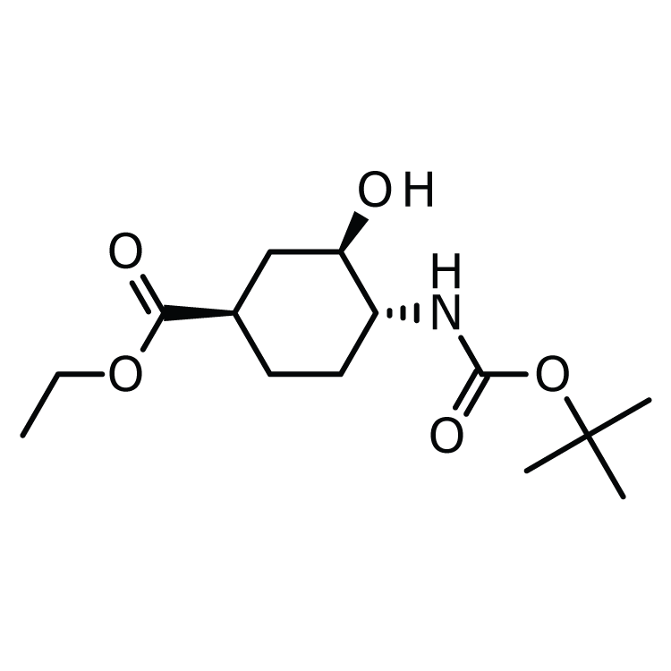 Structure of 1392745-70-8 | (1R,3R,4R)-3-Amino-4-hydroxy-cyclohexanecarboxylic acid ethyl ester