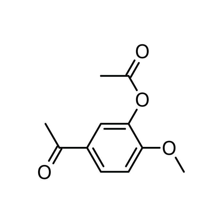 Structure of 60792-88-3 | (5-Acetyl-2-methoxyphenyl)acetate