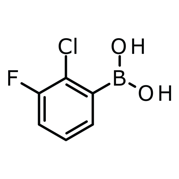 Structure of 871329-52-1 | (2-Chloro-3-fluorophenyl)boronic acid