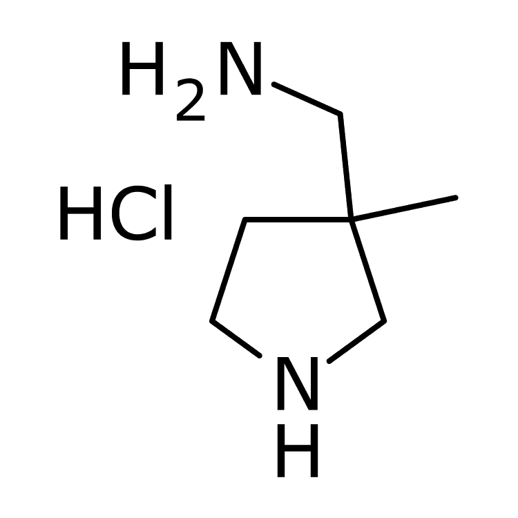 Structure of 1630907-02-6 | (3-Methylpyrrolidin-3-yl)methanamine dihydrochloride
