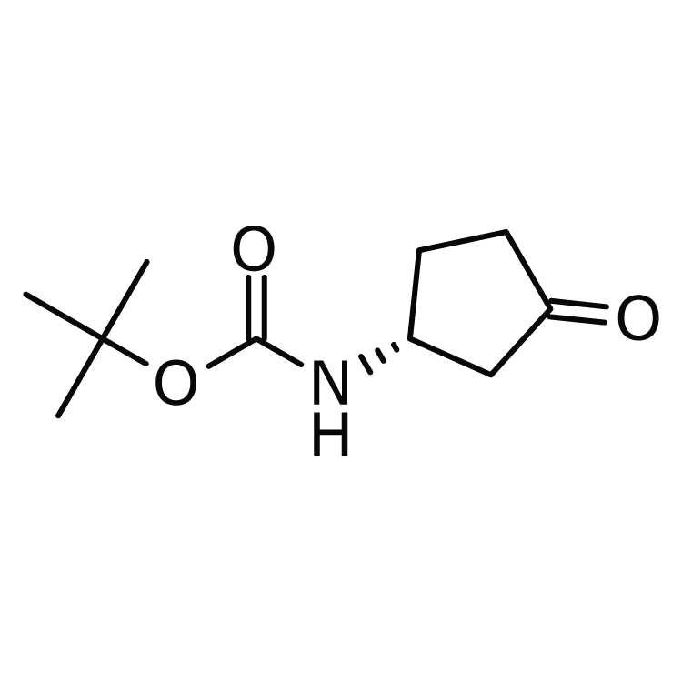 Structure of 225641-86-1 | (R)-3-(Boc-amino)cyclopentanone