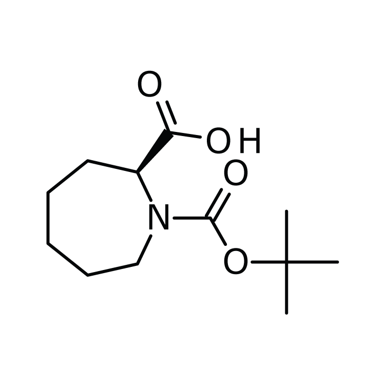 Structure of 1227926-67-1 | (R)-1-Boc-azepane-2-carboxylic acid
