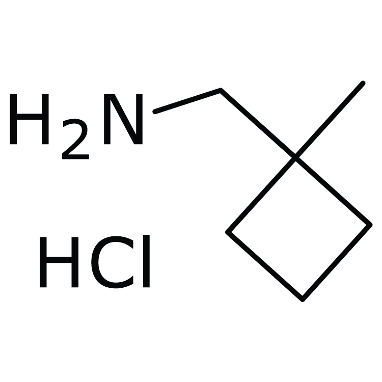 Structure of 1245647-53-3 | (1-Methylcyclobutyl)methanamine hydrochloride