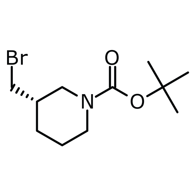 Structure of 158406-99-6 | (S)-1-Boc-3-bromomethylpiperidine