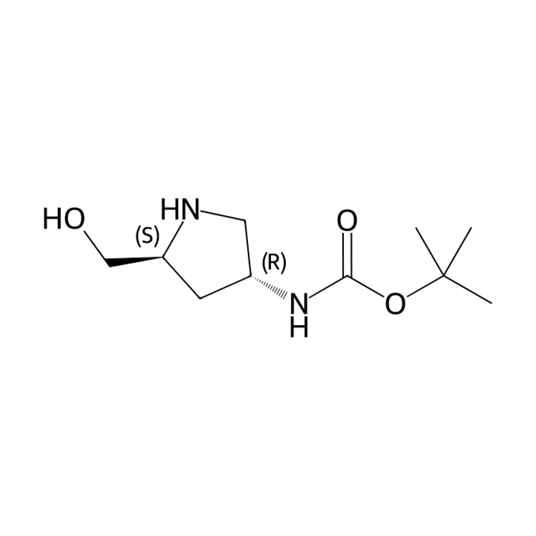 tert-butyl N-[(3R,5S)-5-(hydroxymethyl)pyrrolidin-3-yl]carbamate