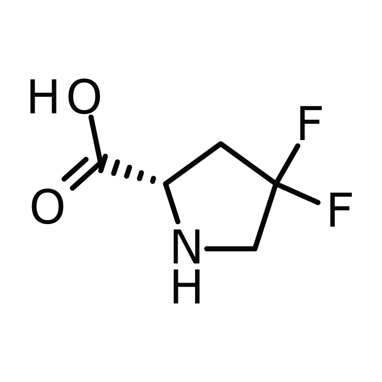 Structure of 52683-81-5 | (2S)-4,4-Difluoropyrrolidine-2-carboxylic acid