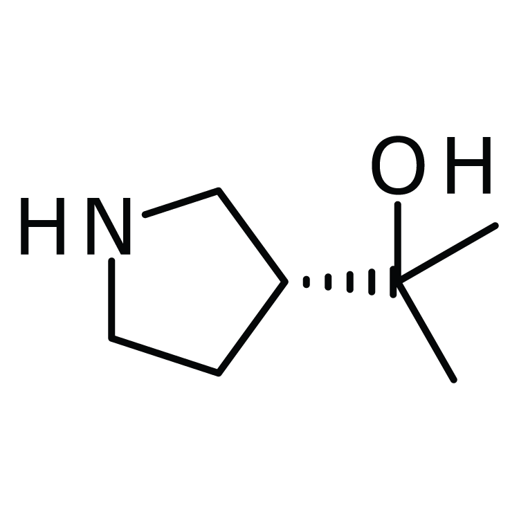 Structure of 1245649-03-9 | (R)-2-(3-Pyrrolidinyl)-2-propanol