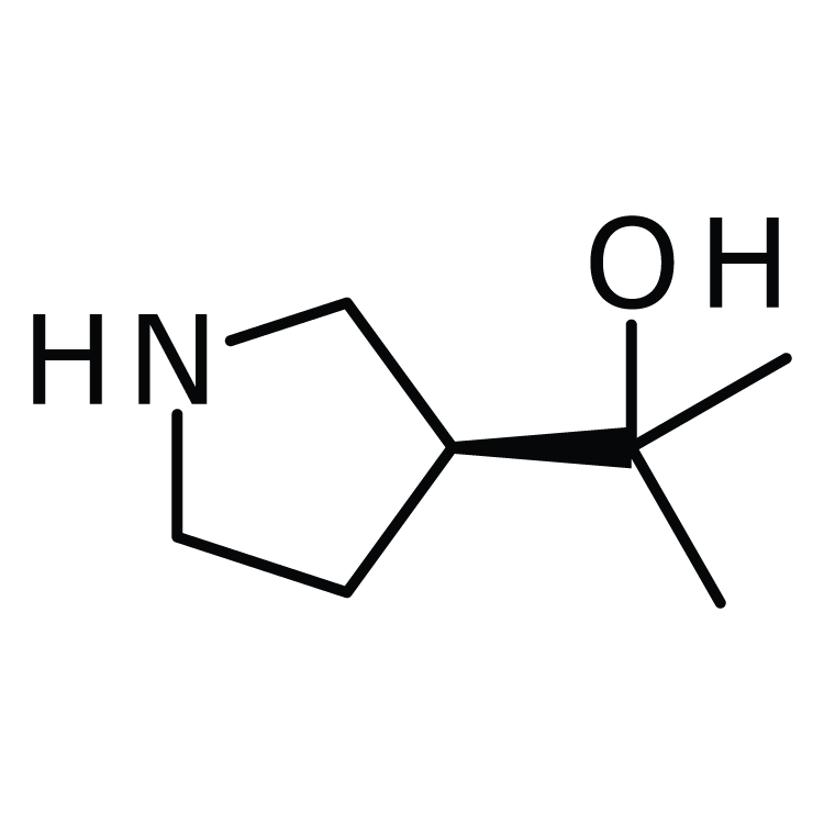 Structure of 1245645-24-2 | (S)-2-(3-Pyrrolidinyl)-2-propanol
