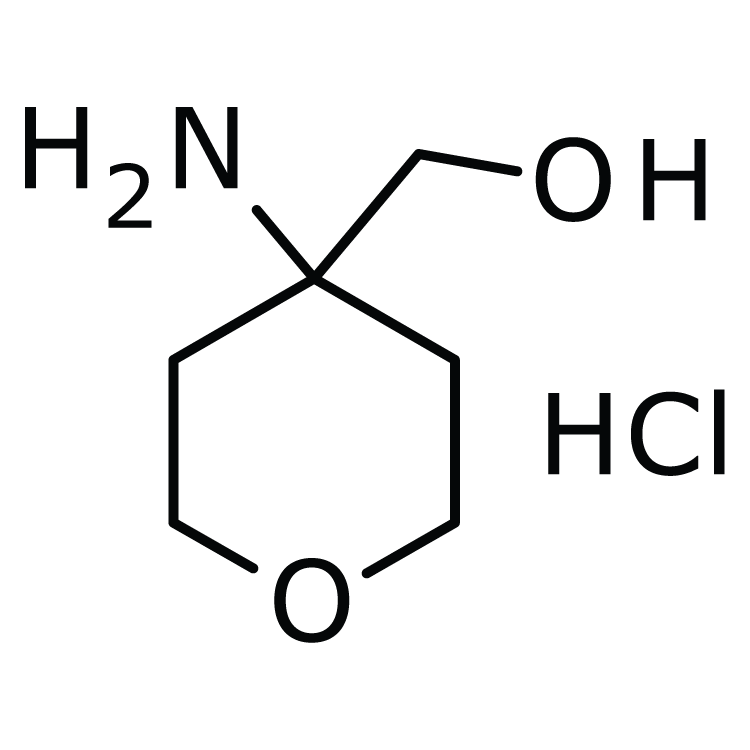 Structure of 1404373-79-0 | (4-Amino-tetrahydro-2H-pyran-4-yl)methanol hydrochloride