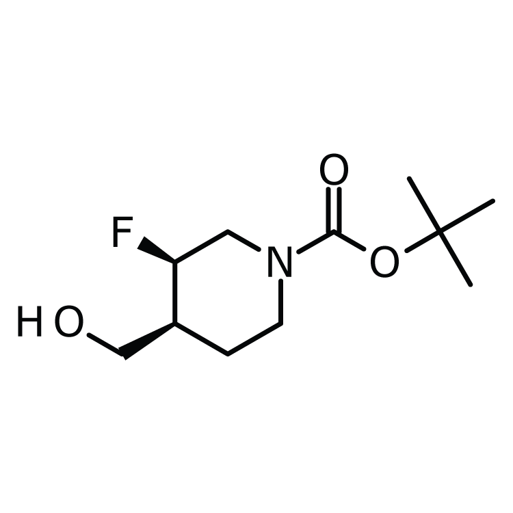 Structure of 882033-93-4 | (3S,4R)-rel-1-Boc-3-fluoro-4-(hydroxymethyl)piperidine