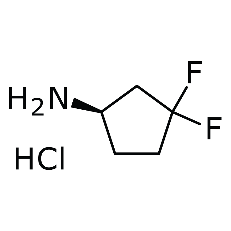 Structure of 1117936-64-7 | (R)-3,3-Difluorocyclopentanamine hydrochloride