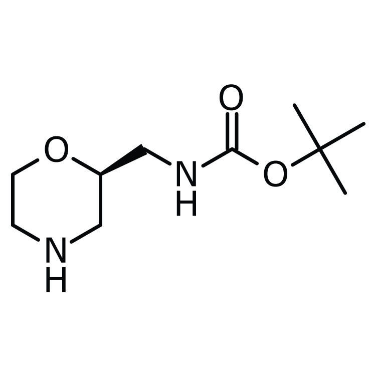 Structure of 186202-57-3 | (R)-2-(Boc-aminomethyl)morpholine