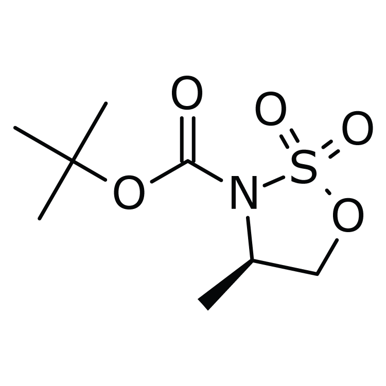 Structure of 454248-53-4 | (R)-3-Boc-4-methyl-2,2-dioxo-[1,2,3]oxathiazolidine