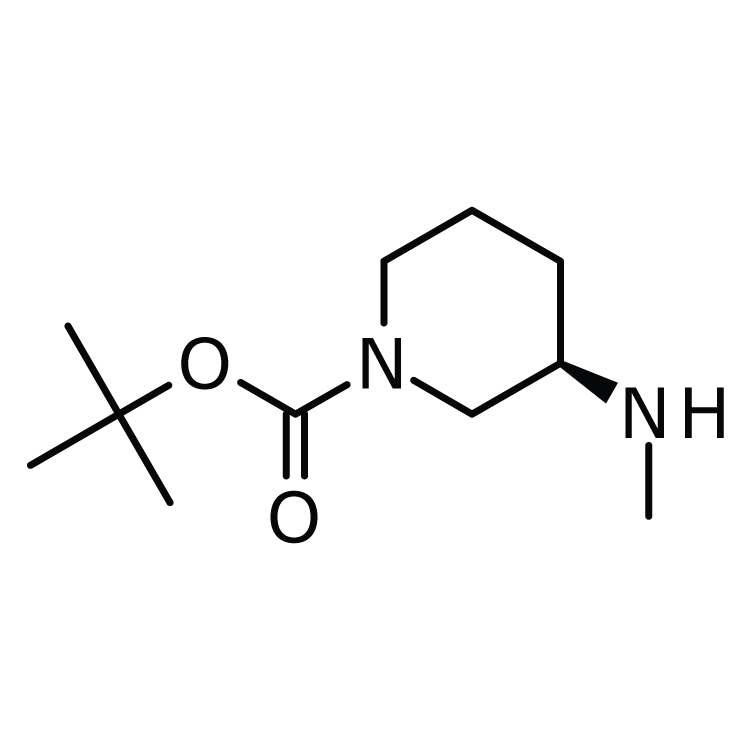 Structure of 203941-94-0 | (R)-1-Boc-3-methylaminopiperidine