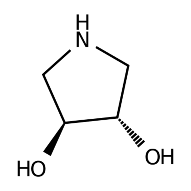 Structure of 90481-32-6 | (3S,4S)-Pyrrolidine-3,4-diol