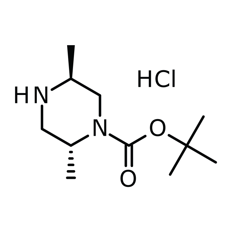 Structure of 792969-69-8 | tert-butyl trans-2,5-dimethylpiperazine-1-carboxylate hydrochloride