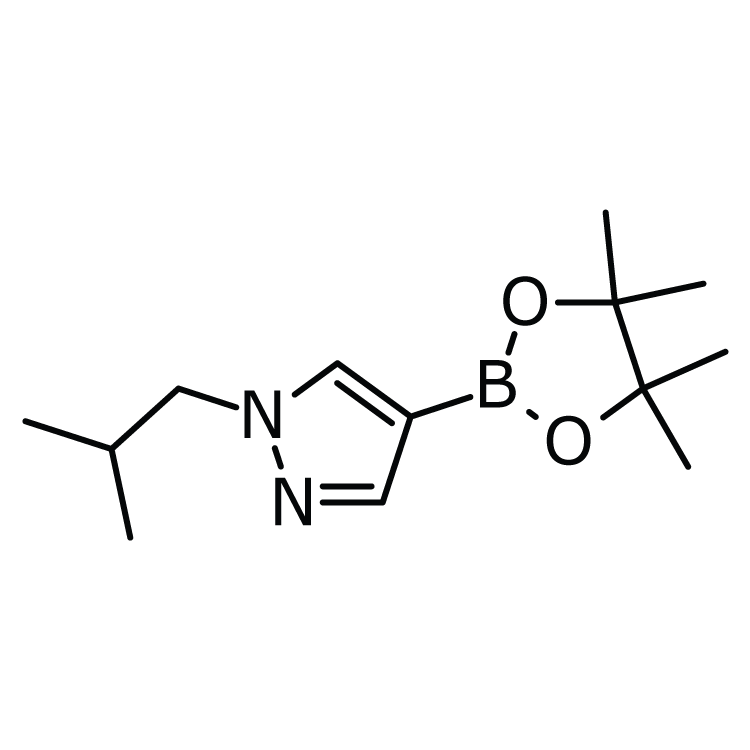 Structure of 827614-66-4 | 1-Isobutylpyrazole-4-boronic acid pinacol ester